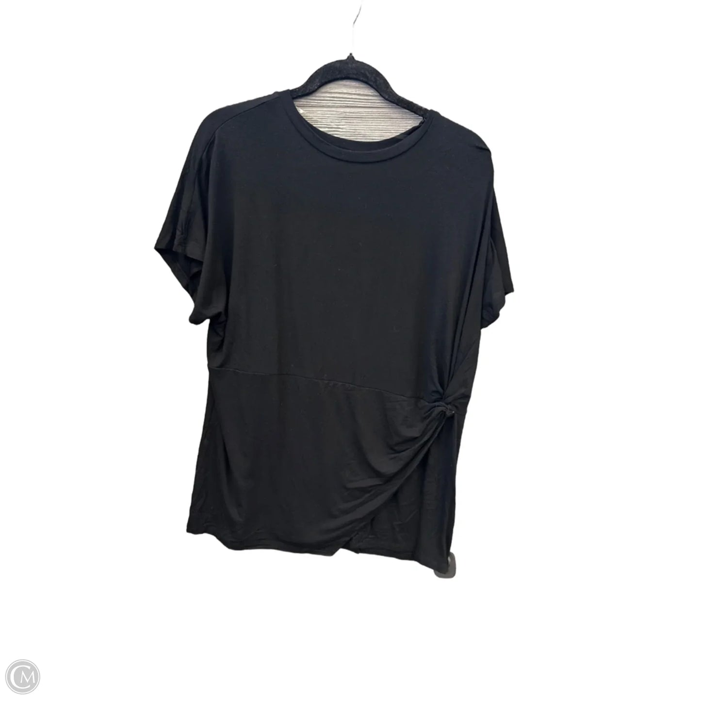 Top Short Sleeve By Ava & Viv In Black, Size: Xxl