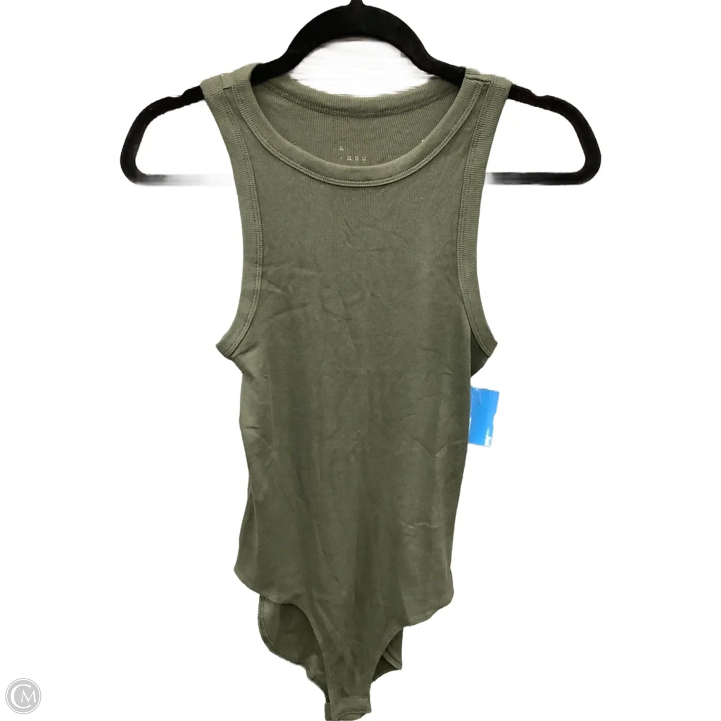 Top Sleeveless Basic By A New Day In Green, Size: M