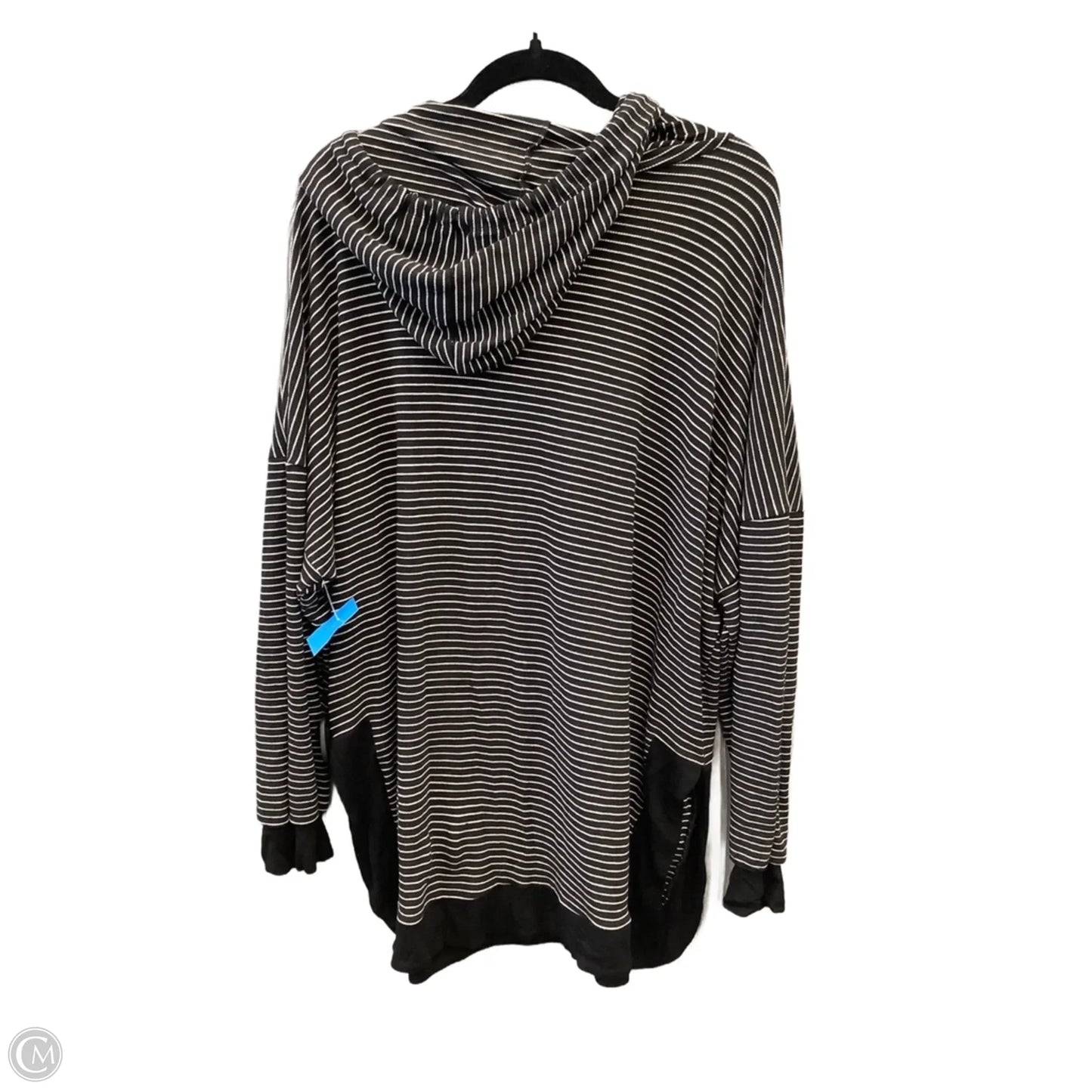 Top Long Sleeve By Chicsoul In Black & White, Size: Xl