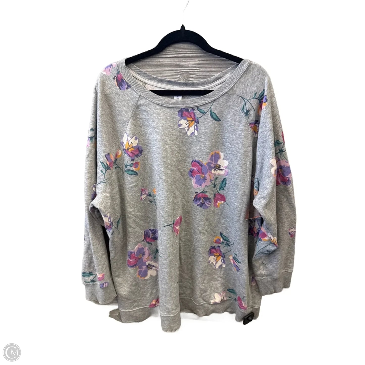 Top Long Sleeve By Old Navy In Grey, Size: 3x