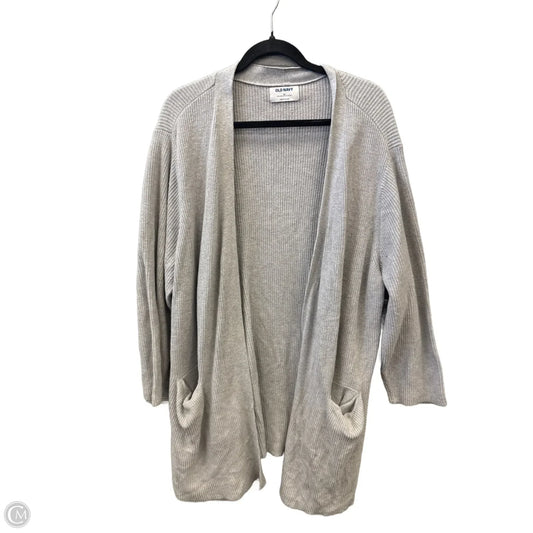 Sweater Cardigan By Old Navy In Grey, Size: 3x