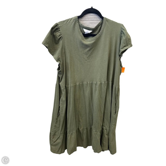 Dress Casual Short By Time And Tru In Green, Size: 3x