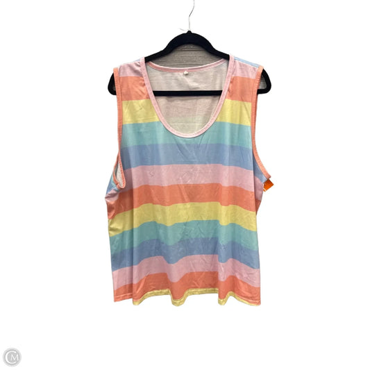 Top Sleeveless By Cme In Rainbow Print, Size: 3x