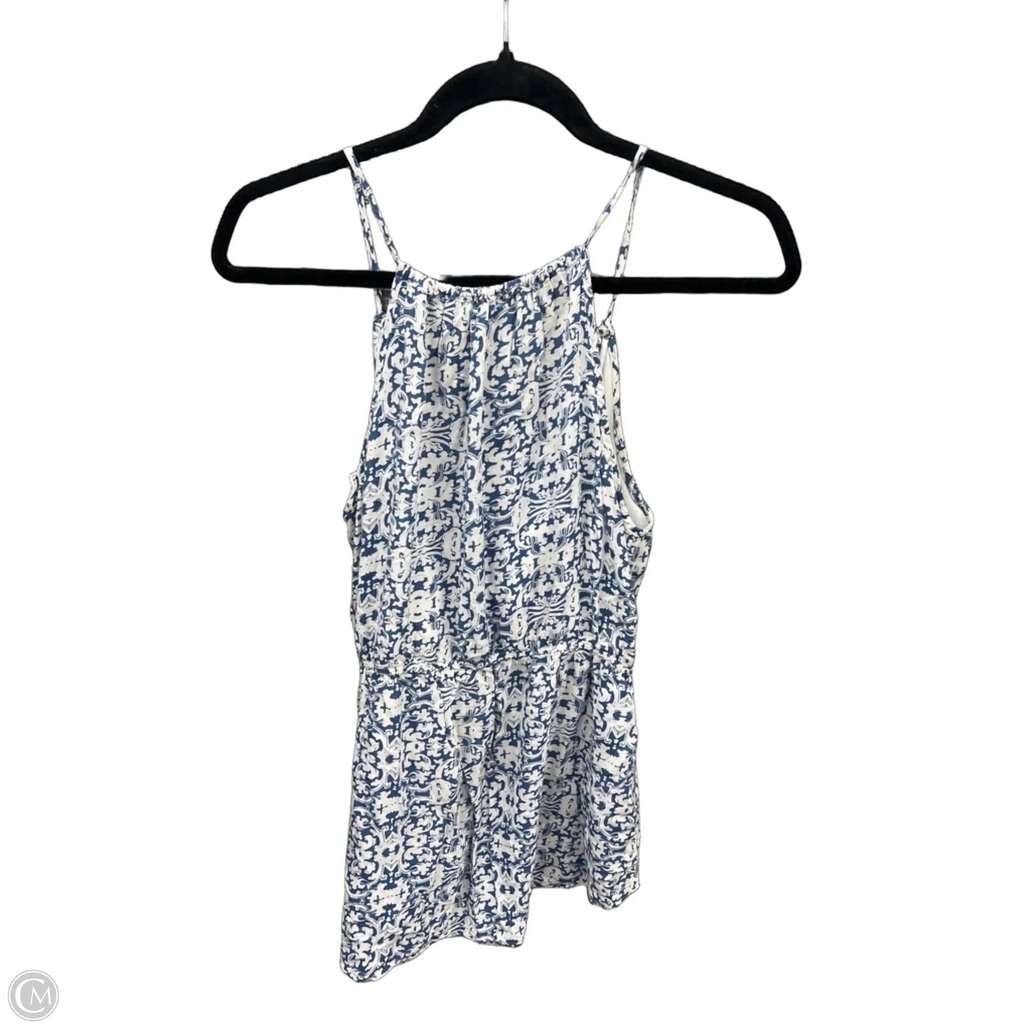 Top Sleeveless By Maurices In Blue & White, Size: M