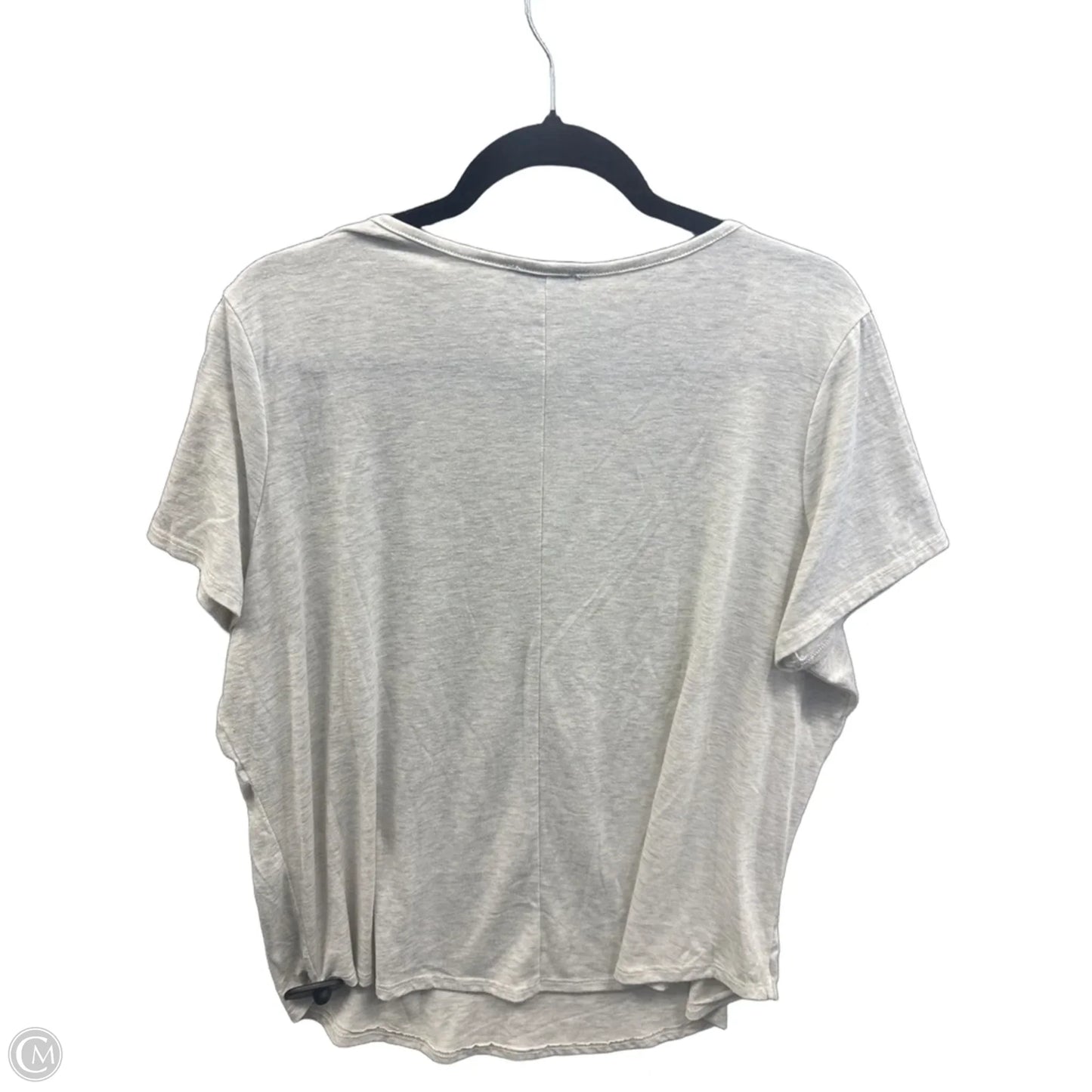 Top Short Sleeve By Ava James In Beige, Size: 2x