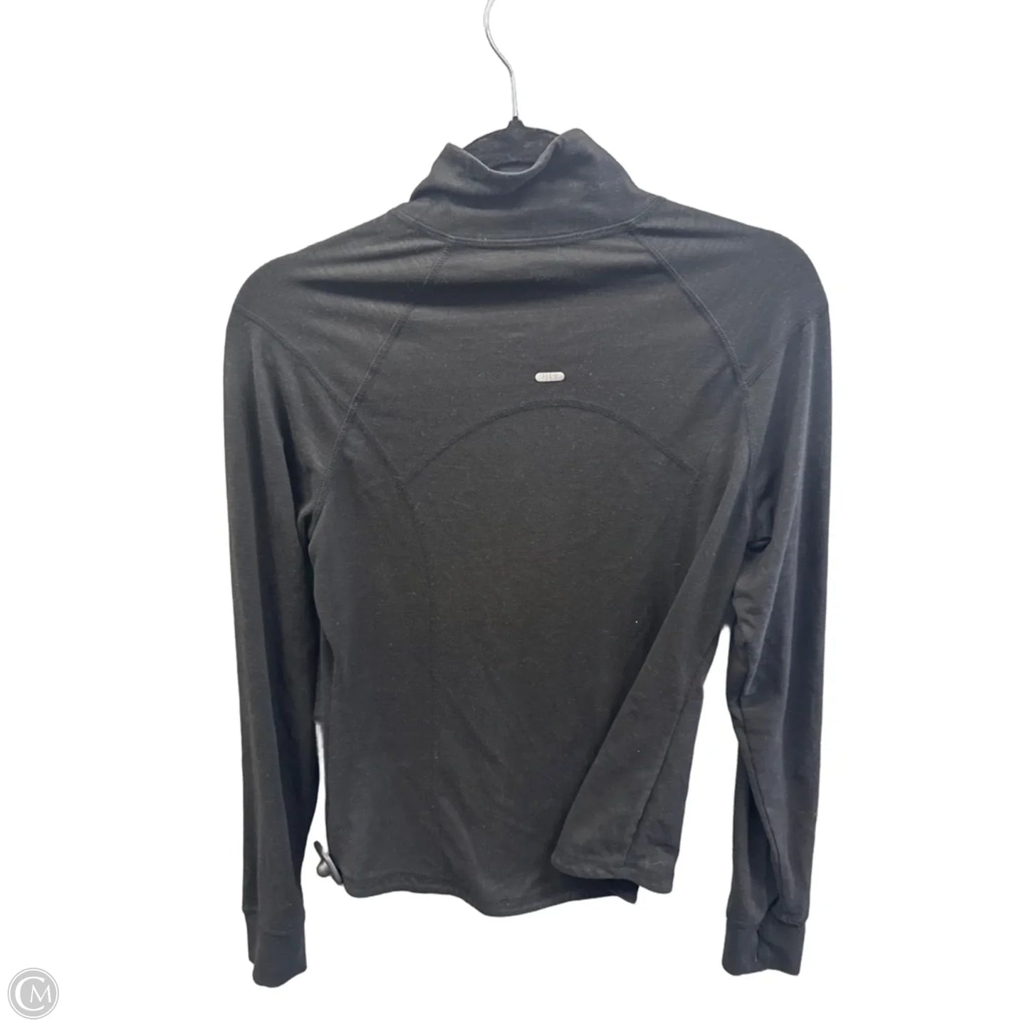 Athletic Top Long Sleeve Collar By Old Navy In Black, Size: M