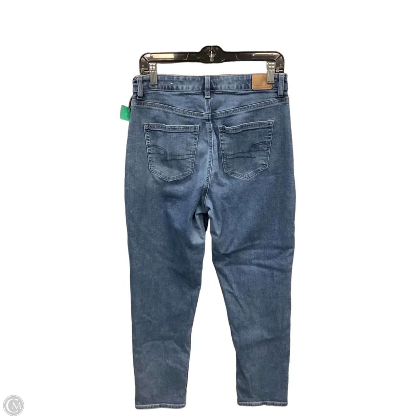 Jeans Straight By American Eagle In Blue Denim, Size: 8l