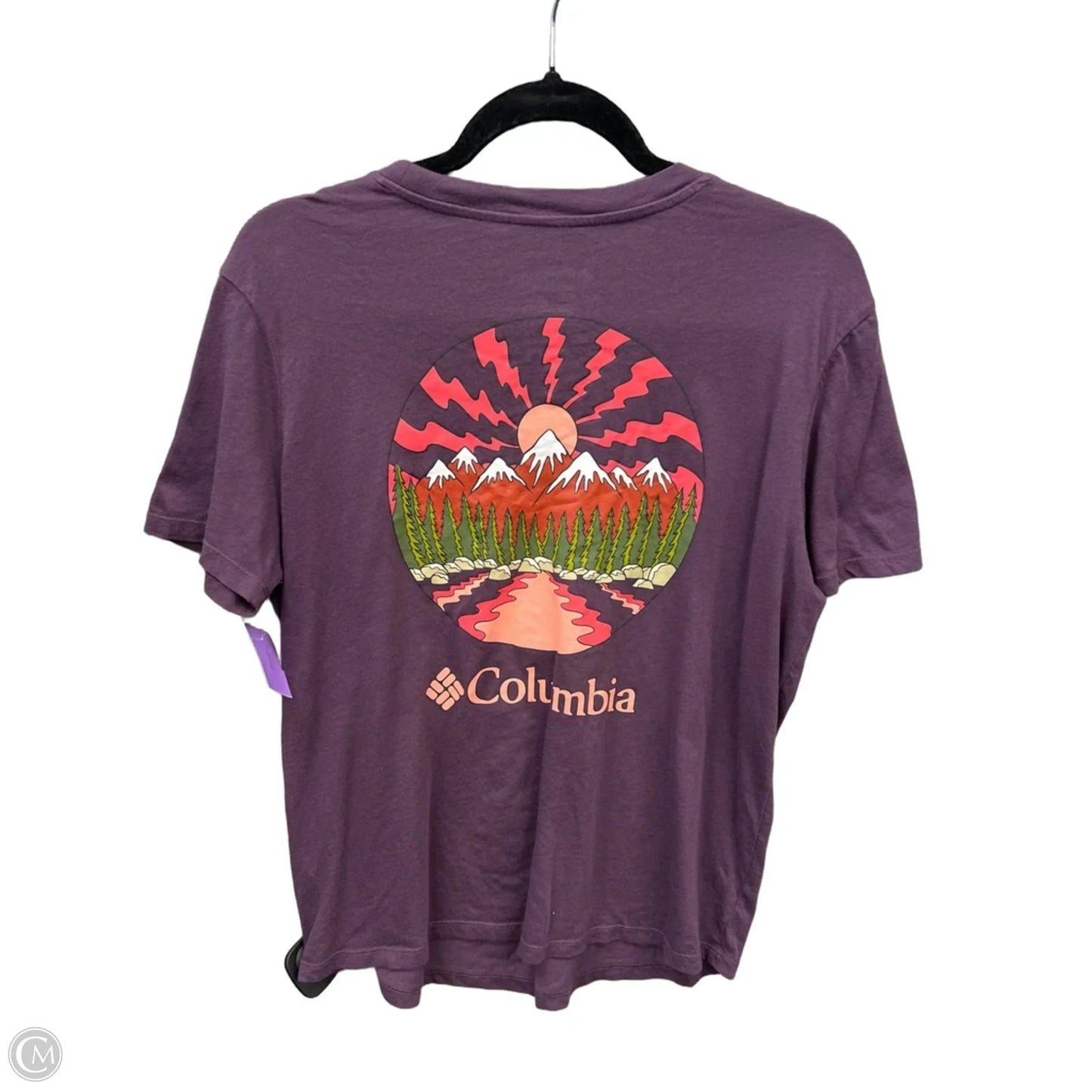 Top Short Sleeve By Columbia In Purple, Size: S