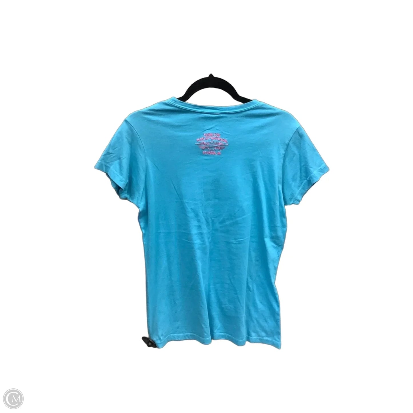 Top Short Sleeve By Harley Davidson In Blue, Size: Xl