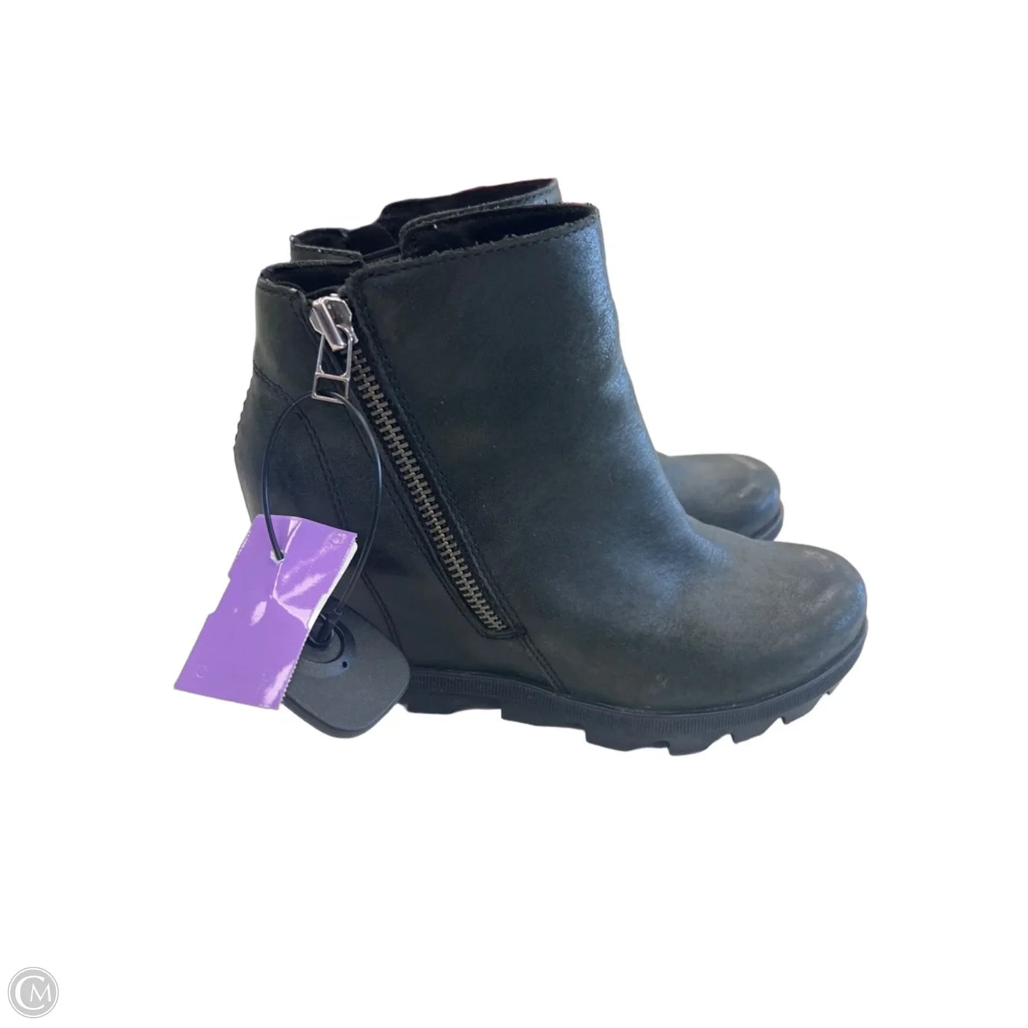 Boots Ankle Heels By Sorel In Black, Size: 6.5