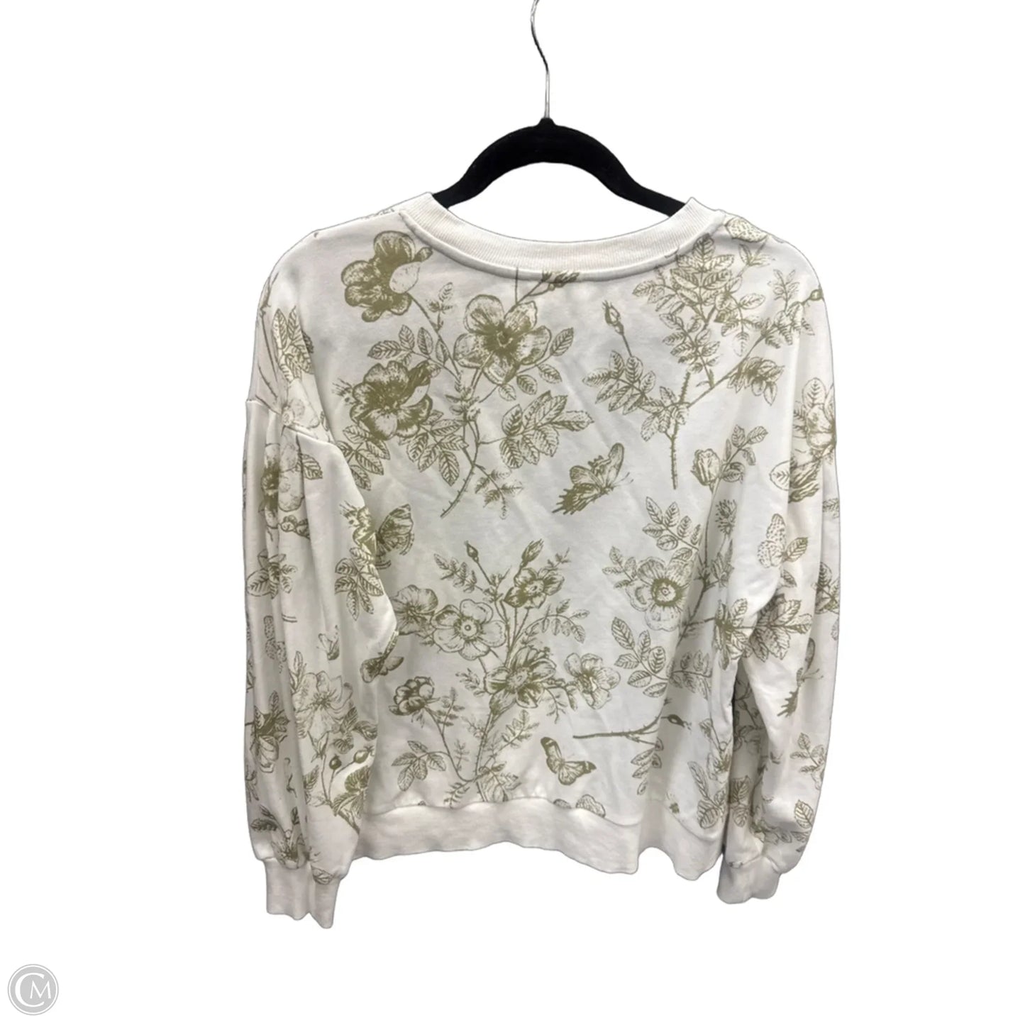 Top Long Sleeve By Umgee In Green & White, Size: S
