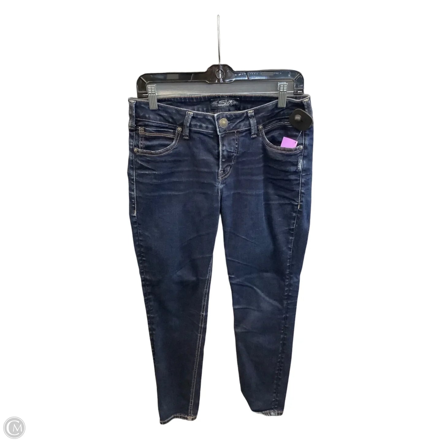Jeans Skinny By Silver In Blue Denim, Size: 8
