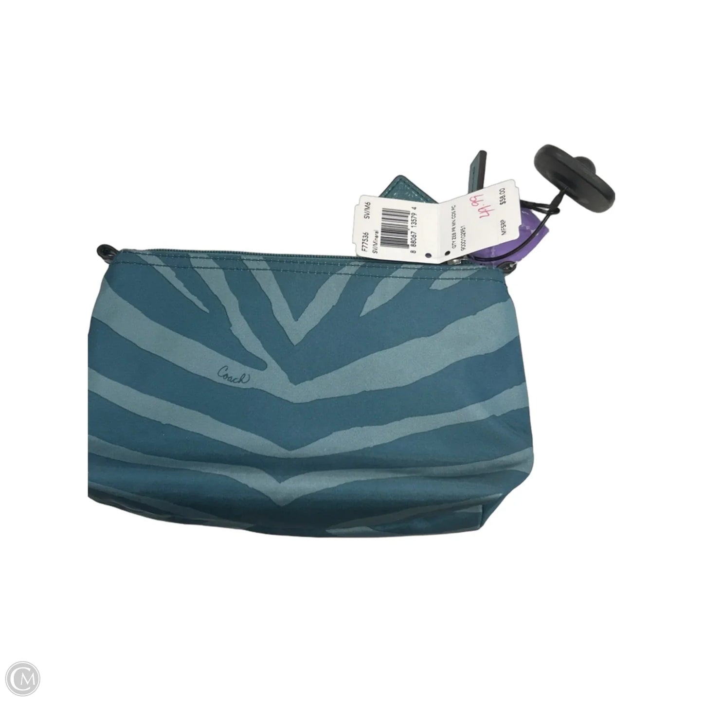 Makeup Bag Designer By Coach, Size: Medium