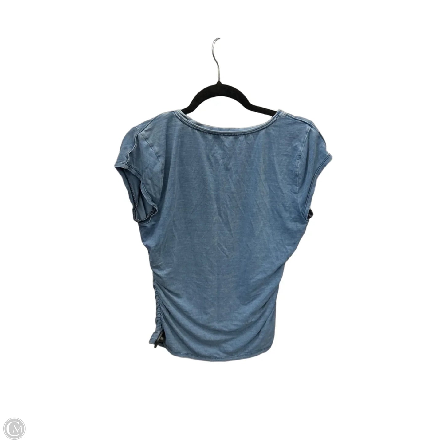 Top Short Sleeve Basic By White House Black Market In Blue, Size: M