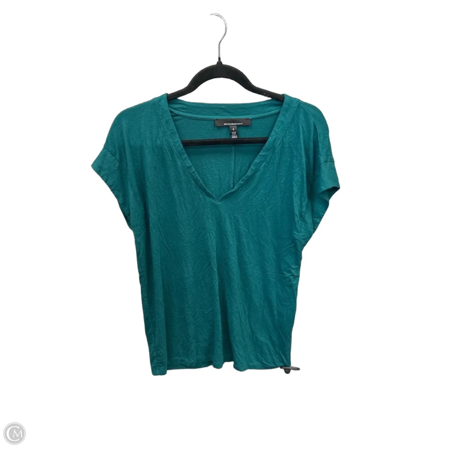 Top Short Sleeve Basic By White House Black Market In Green, Size: S