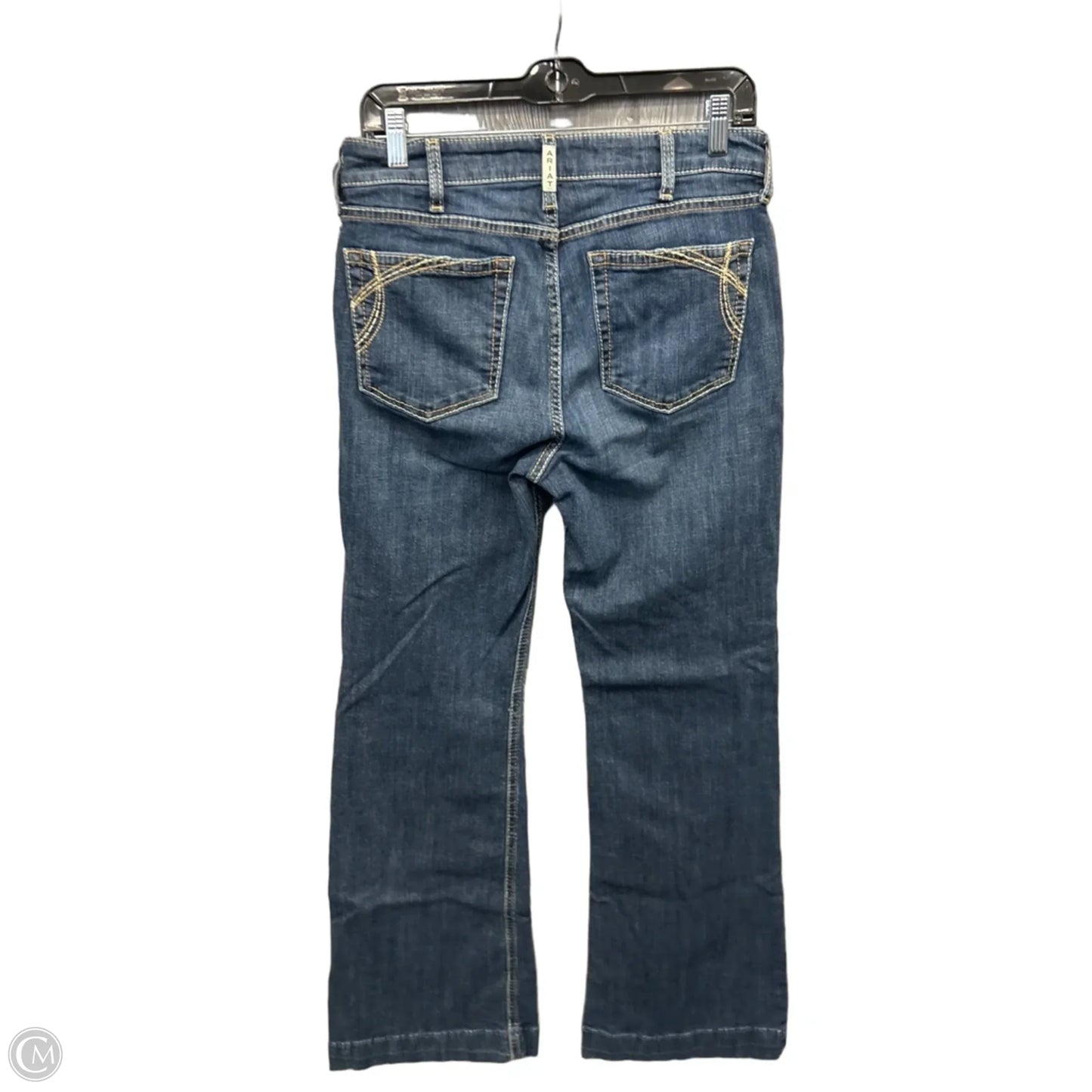 Jeans Boot Cut By Ariat In Blue Denim, Size: 10