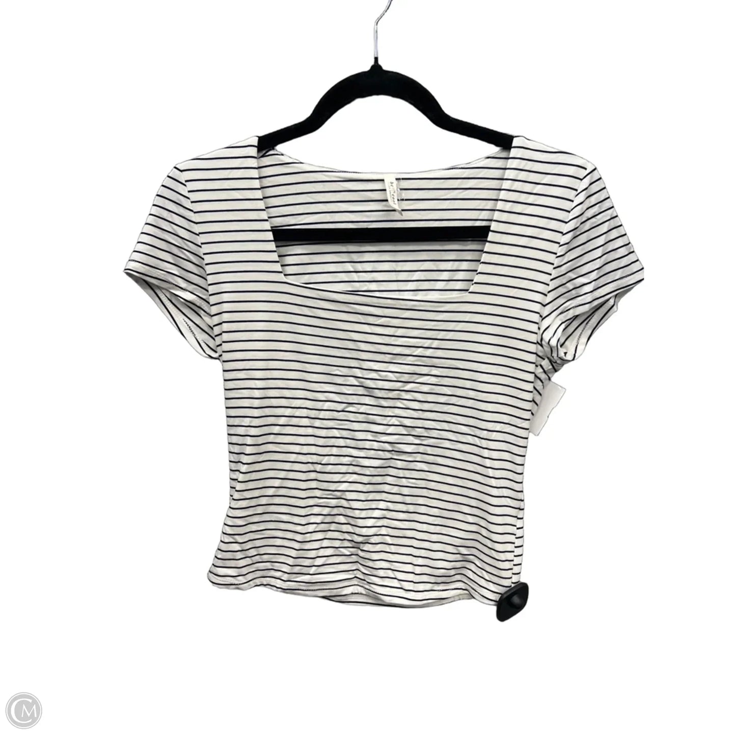 Top Short Sleeve By Be Cool In Striped Pattern, Size: M