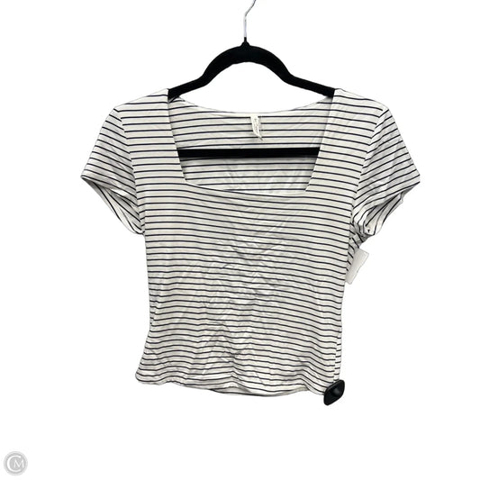 Top Short Sleeve By Be Cool In Striped Pattern, Size: M