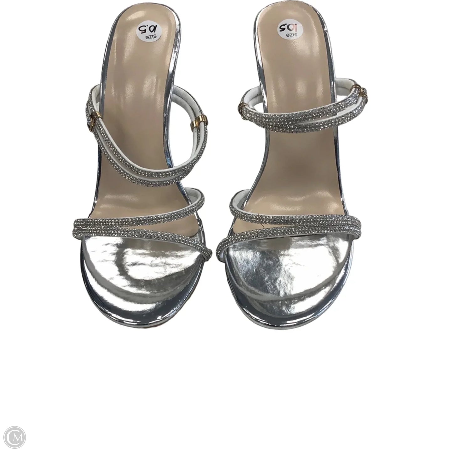 Shoes Heels Stiletto By Clothes Mentor In Silver, Size: 10.5