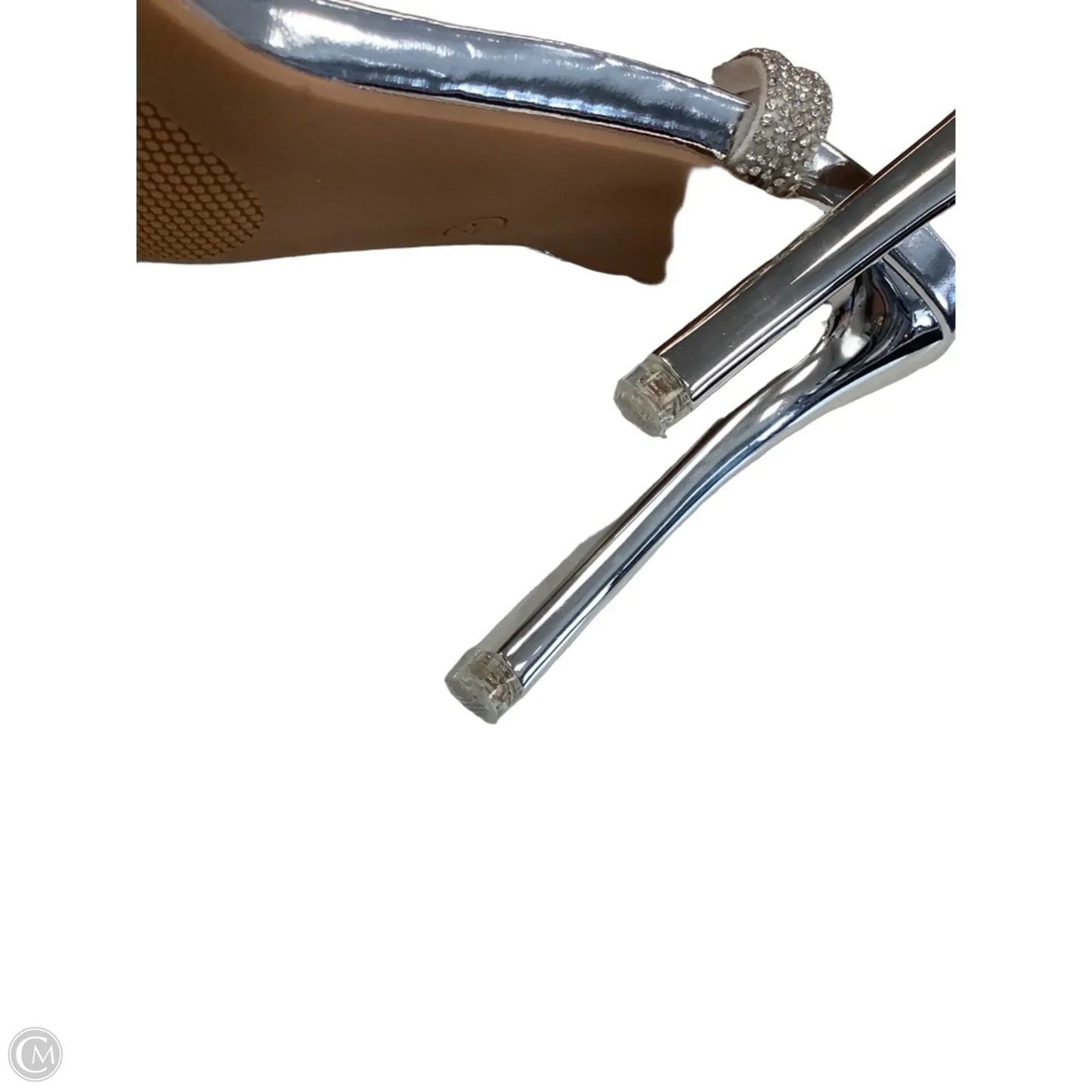 Shoes Heels Stiletto By Clothes Mentor In Silver, Size: 10.5