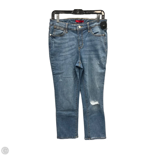 Jeans Straight By Jennifer Lopez In Blue Denim, Size: 12