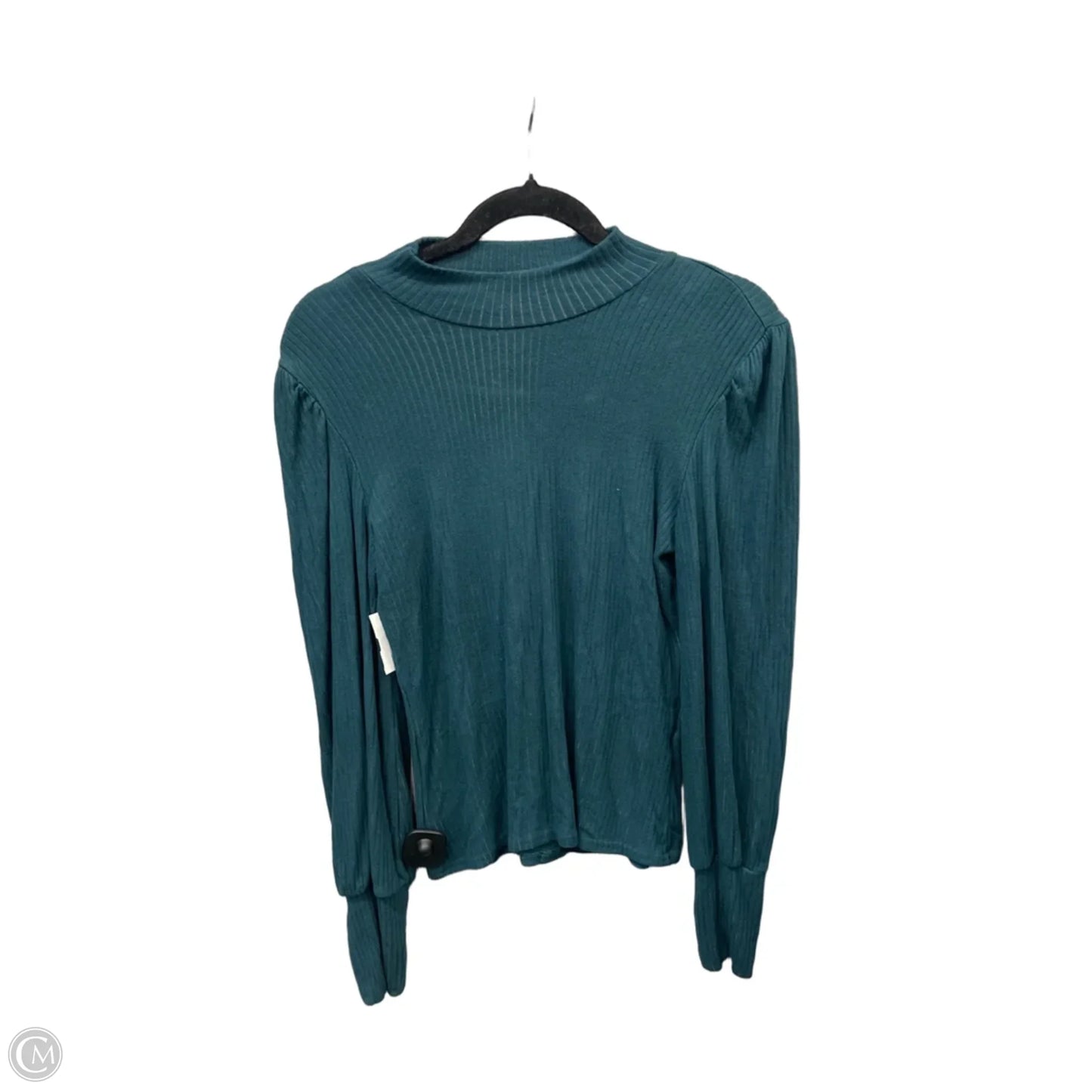 Top Long Sleeve By Mine In Green, Size: L
