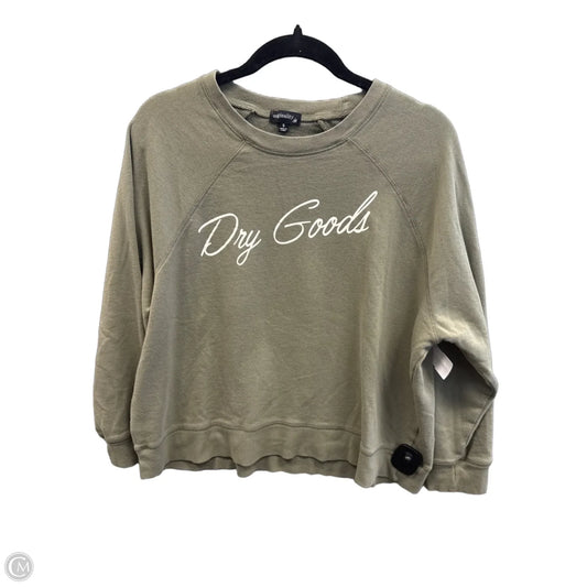Top Long Sleeve By Originality In Green, Size: S