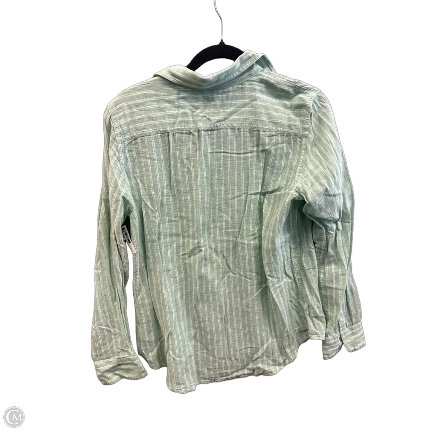 Top Long Sleeve By Chaps In Green, Size: M