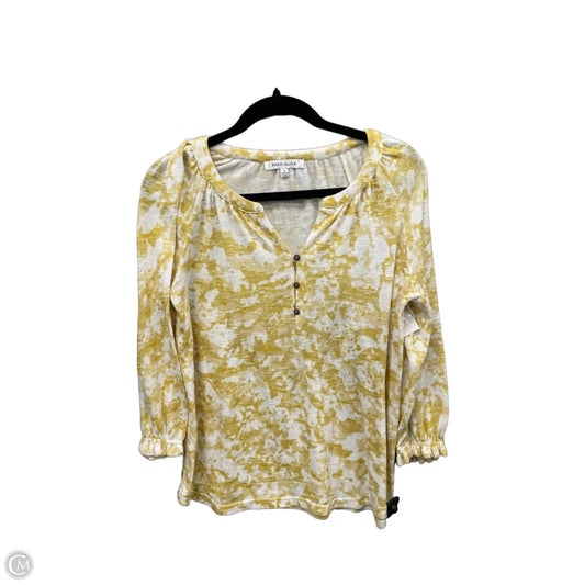 Top Long Sleeve By Rose And Olive In Yellow, Size: M