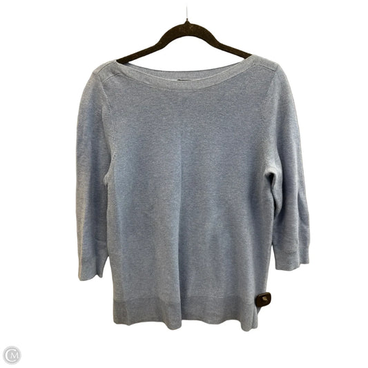 Top Long Sleeve Basic By Ann Taylor In Blue, Size: L