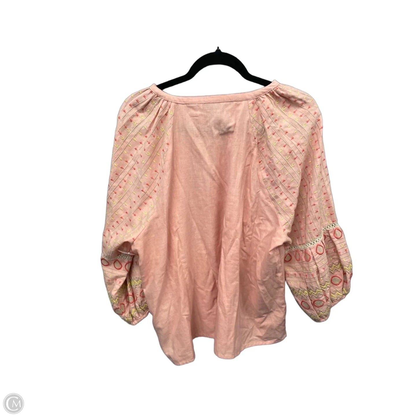 Top Long Sleeve By Clothes Mentor In Pink, Size: Xl