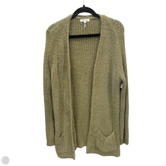 Sweater Cardigan By Miracle In Green, Size: M
