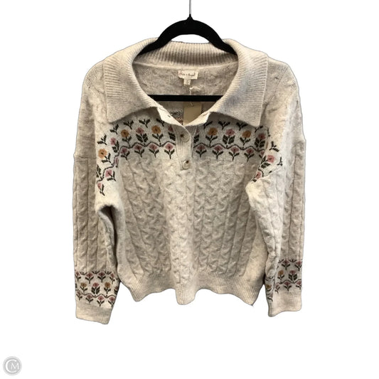 Sweater By Hem & Thread In Beige, Size: L