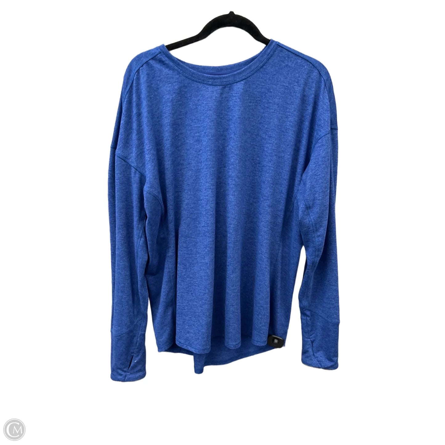 Athletic Top Long Sleeve Crewneck By Avia In Blue, Size: 3x