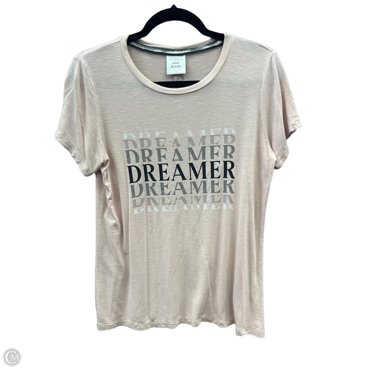 Top Short Sleeve By Knox Rose In Pink, Size: M