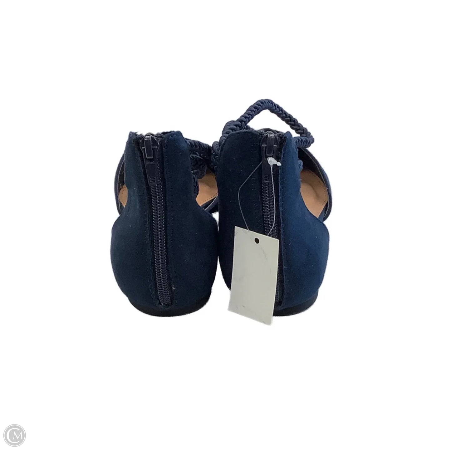 Shoes Flats By Massini In Blue, Size: 9.5