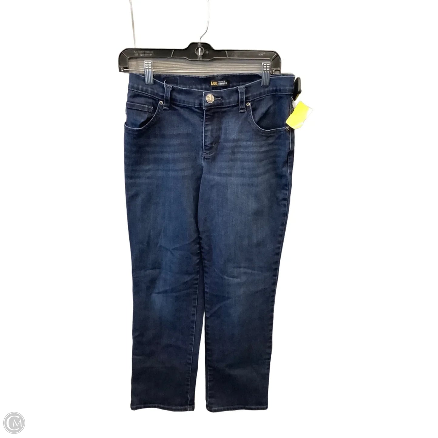 Jeans Straight By Lee In Blue Denim, Size: 8
