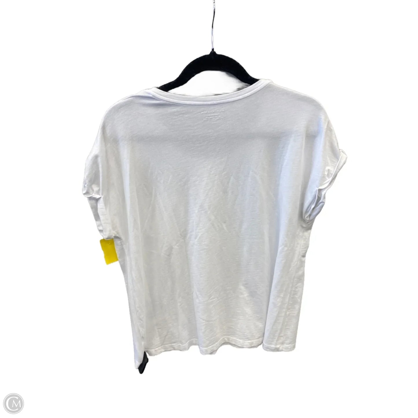 Top Short Sleeve By Max Studio In White, Size: L