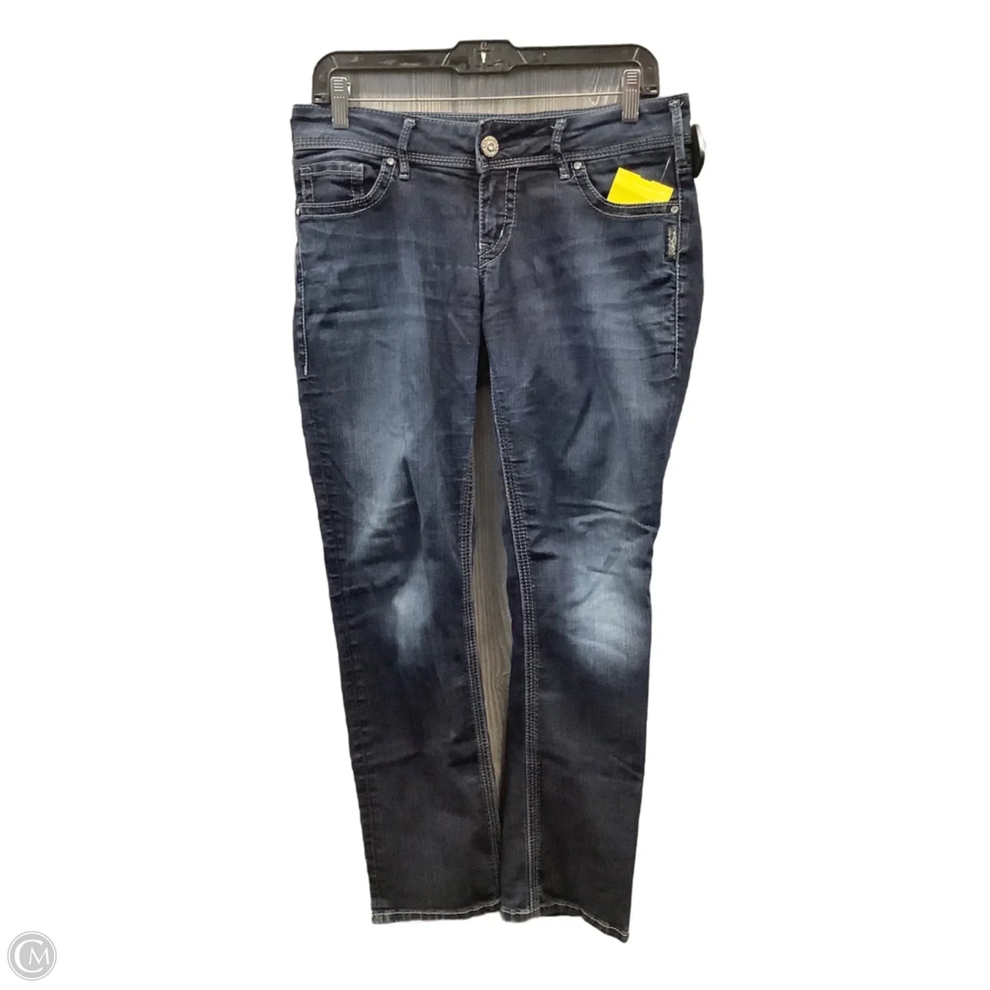 Jeans Skinny By Silver In Blue Denim, Size: 10