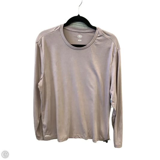 Athletic Top Long Sleeve Crewneck By Athletic Works In Purple, Size: L