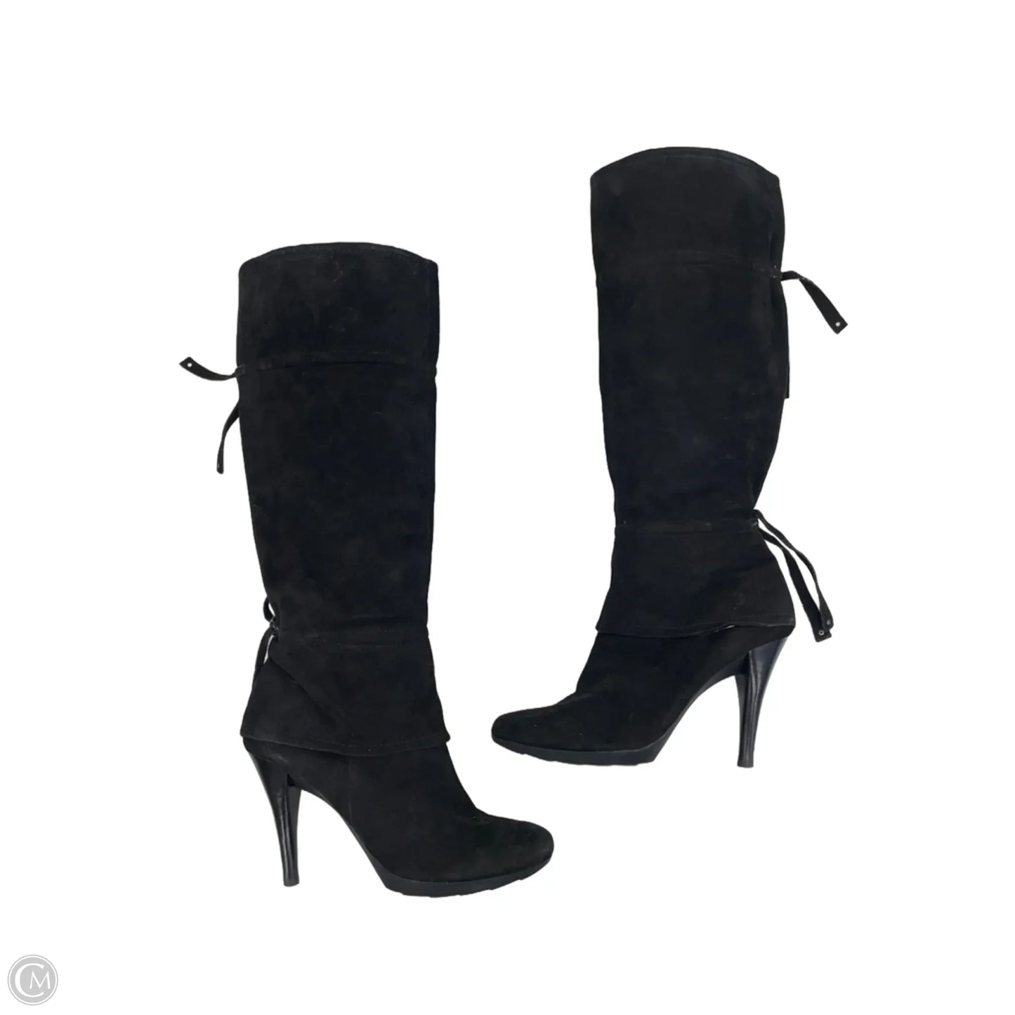 Boots Mid-calf Heels By Nine West In Black, Size: 7