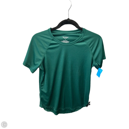 Athletic Top Short Sleeve By Tek Gear In Green, Size: S