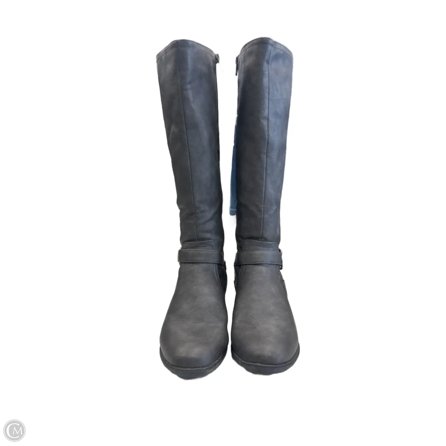 Boots Knee Flats By Life Stride In Grey, Size: 9