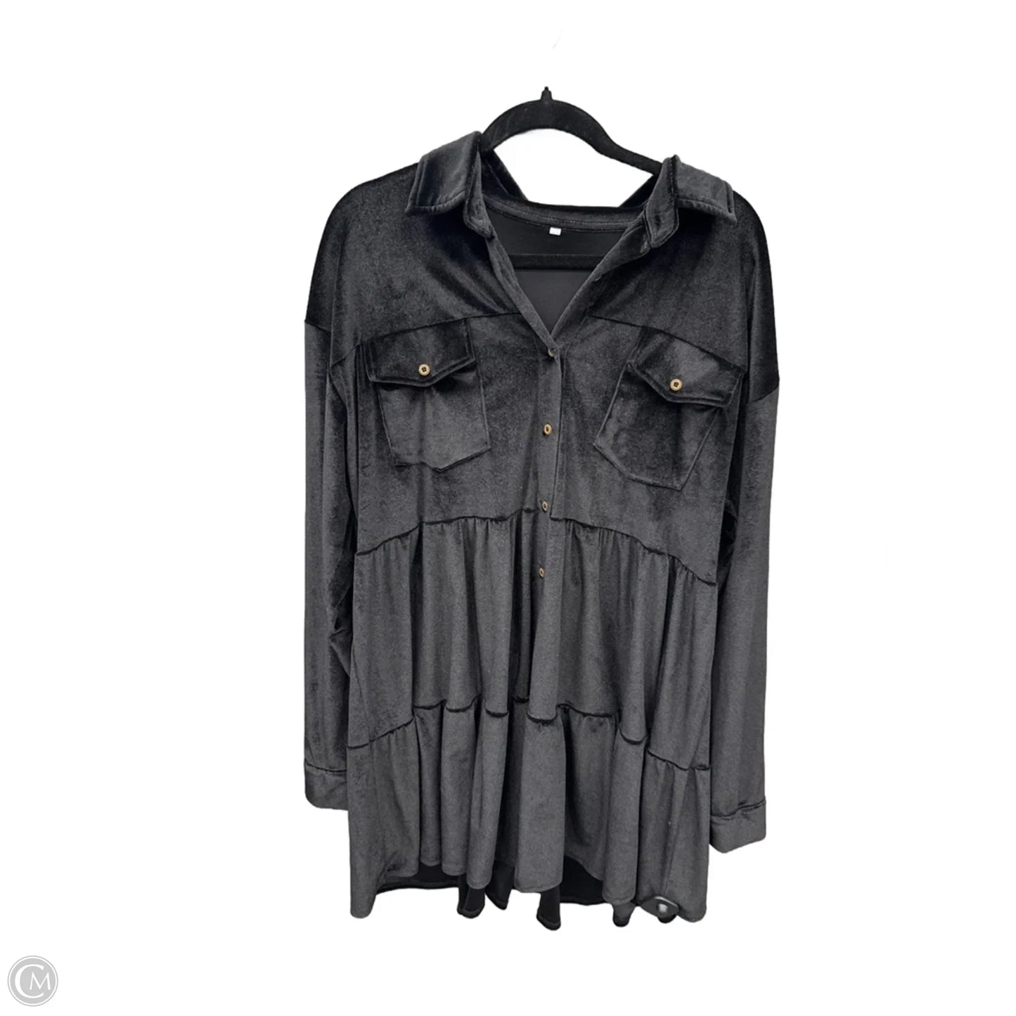 Dress Casual Midi By Clothes Mentor In Black, Size: 2x