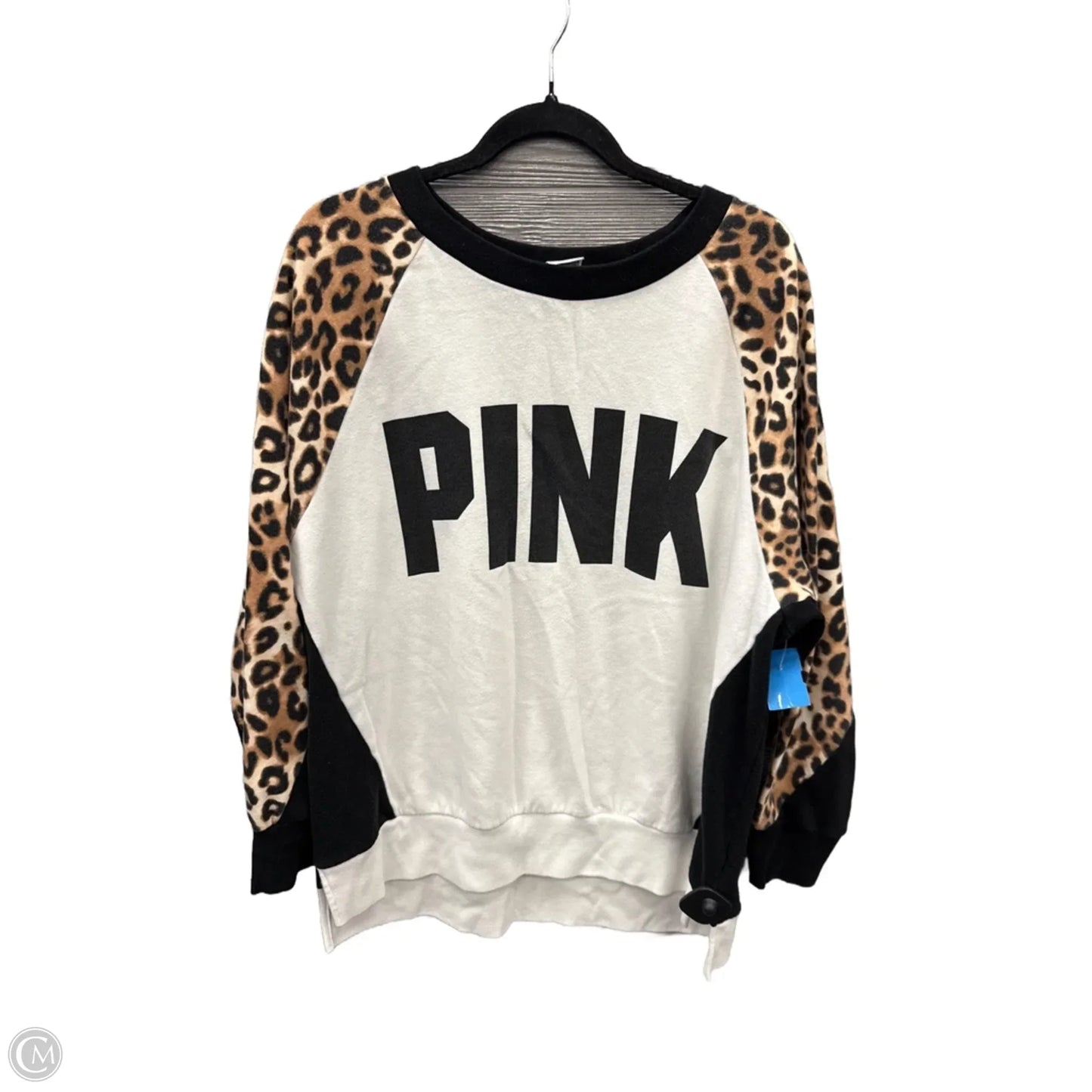 Top Long Sleeve By Pink In Animal Print, Size: L