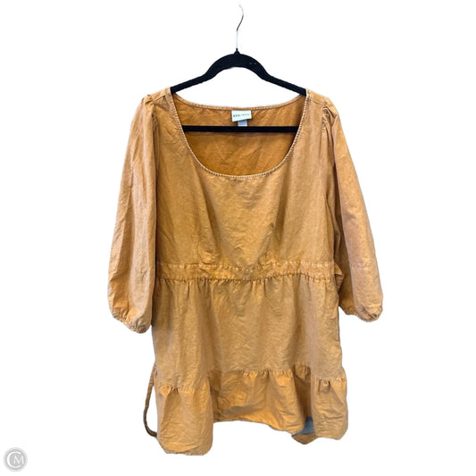 Dress Casual Short By Ava & Viv In Orange, Size: 1x