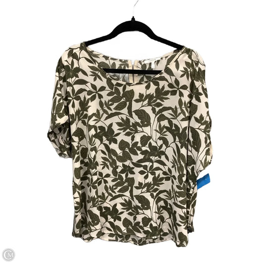 Top Short Sleeve By Maurices In Floral Print, Size: Xxl
