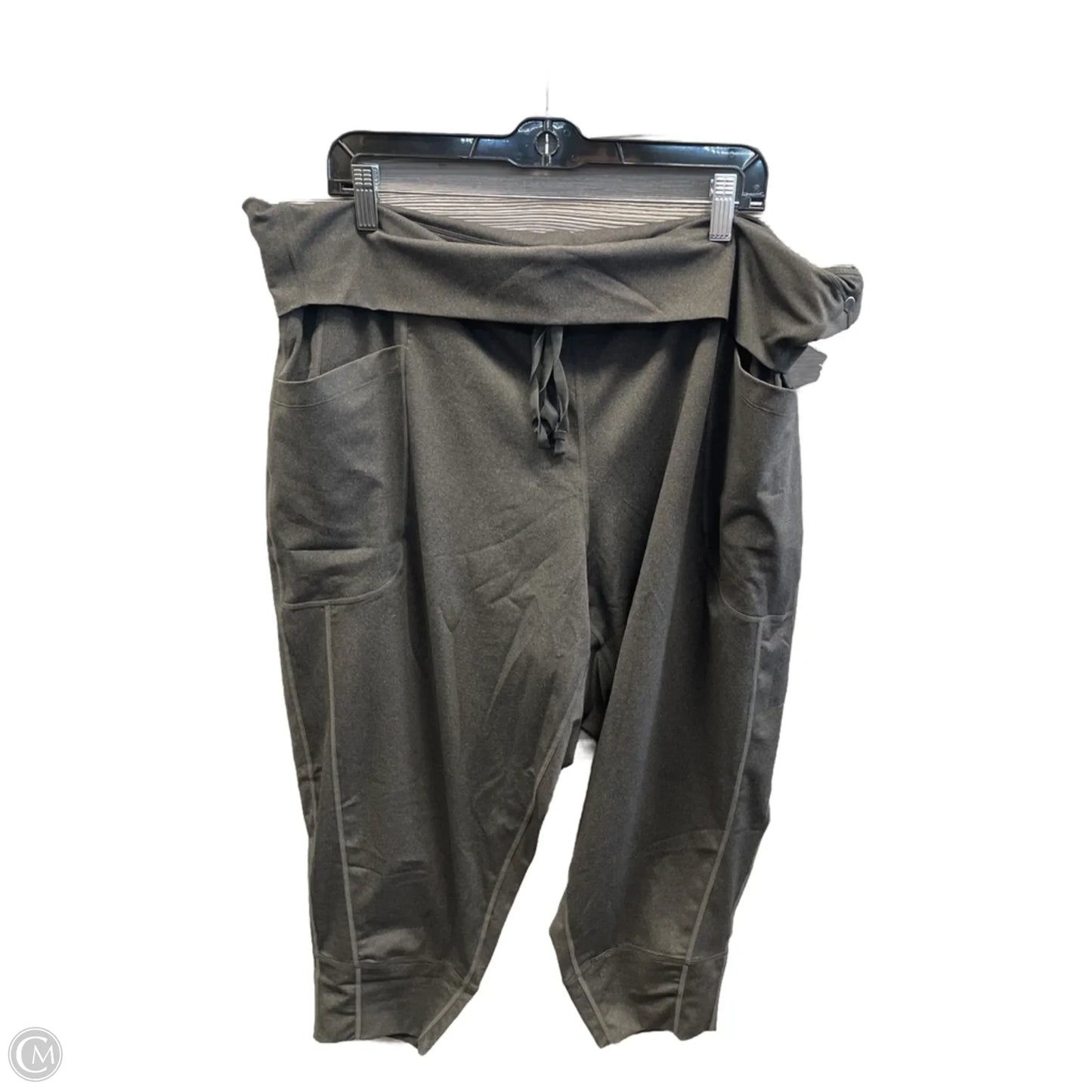 Athletic Pants By Fabletics In Grey, Size: 3x