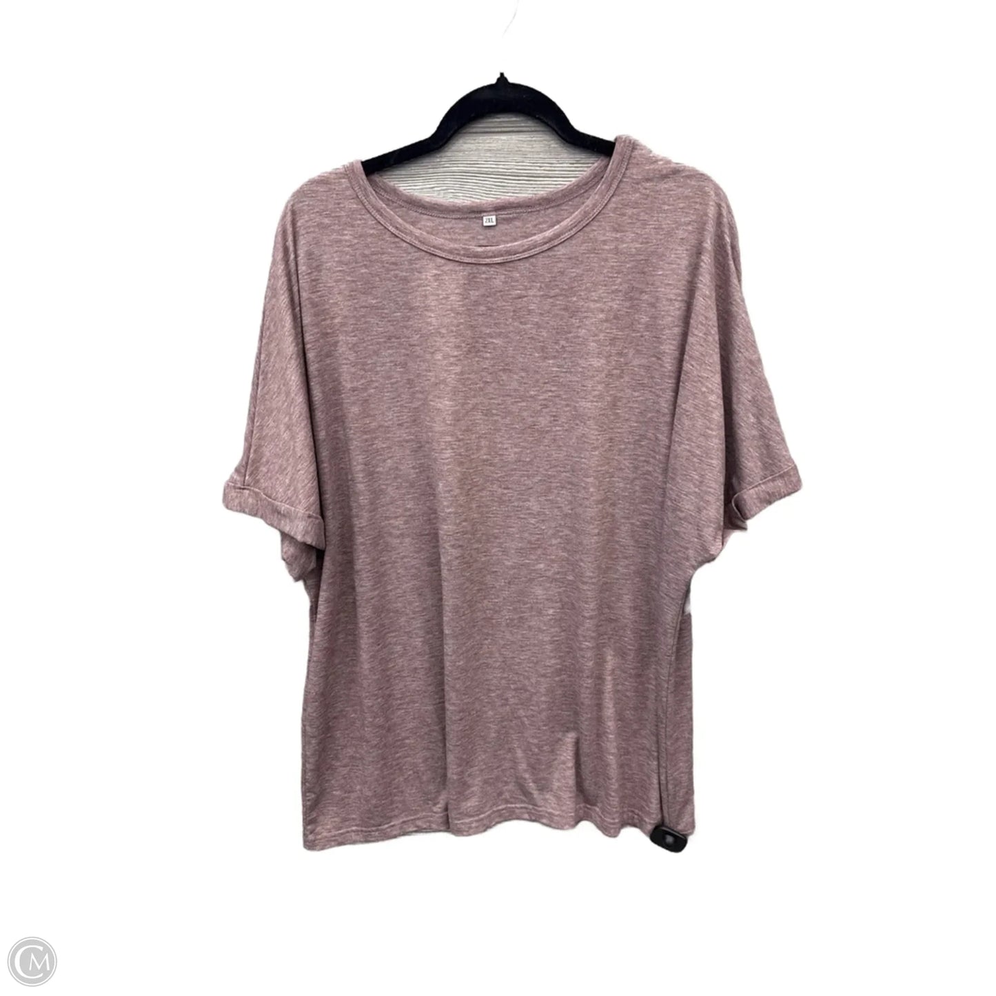 Top Short Sleeve By Cmf In Mauve, Size: 2x