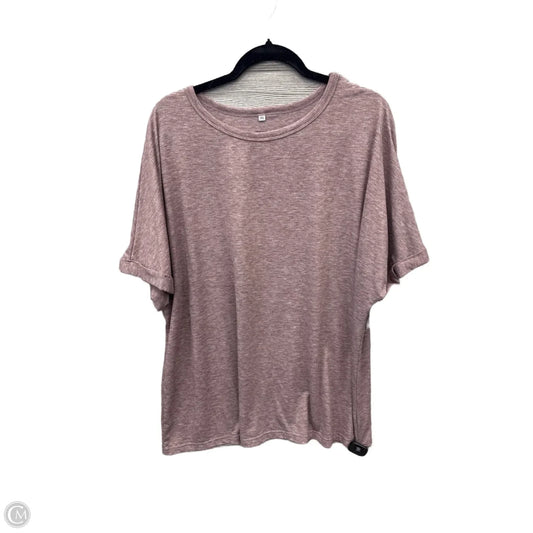 Top Short Sleeve By Cmf In Mauve, Size: 2x
